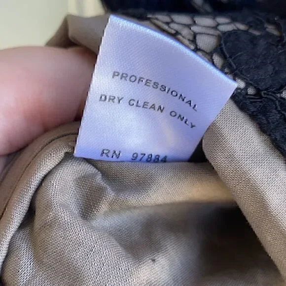 NWT Tart  Collections Black  Lace  Sheath Dress Small - Picture 7 of 9